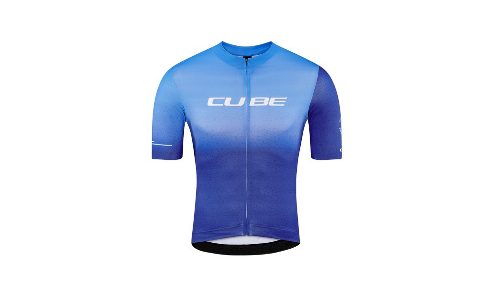 Dviratininko marškinėliai Cube Blackline Race S/S blue - 1