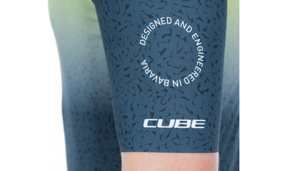 Dviratininko marškinėliai Cube Blackline Race S/S yellow'n'grey - 2