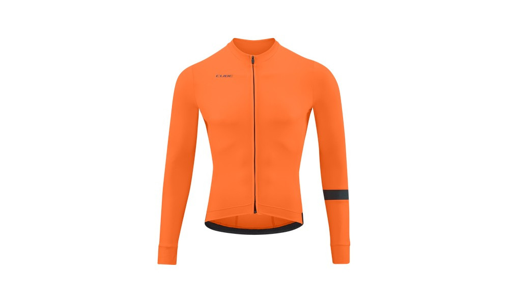 Dviratininko marškinėliai Cube Blackline L/S orange - 1