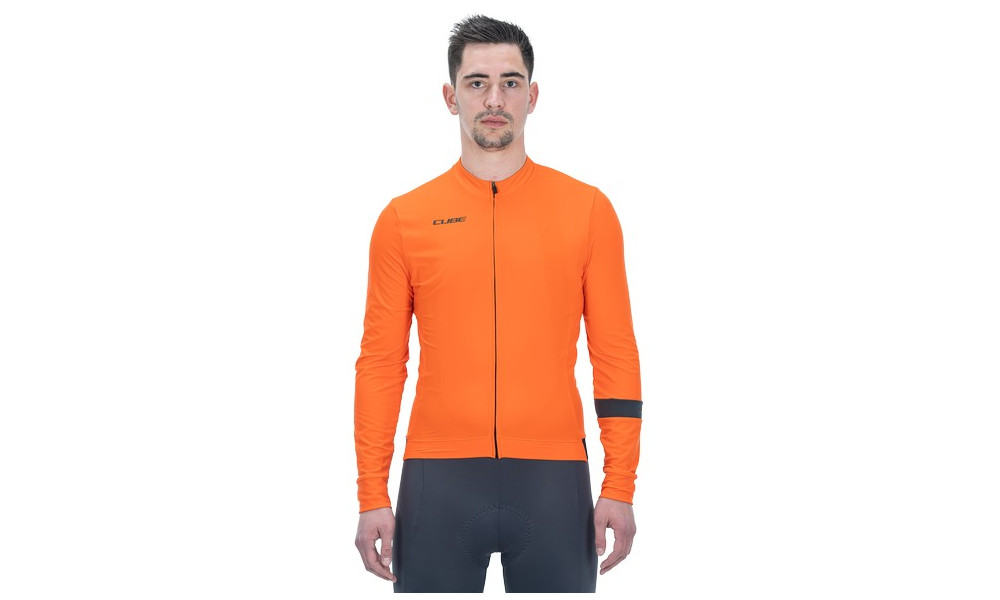 Dviratininko marškinėliai Cube Blackline L/S orange - 5
