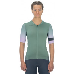 Dviratininko marškinėliai Cube Blackline WS FADE S/S olive'n'violet