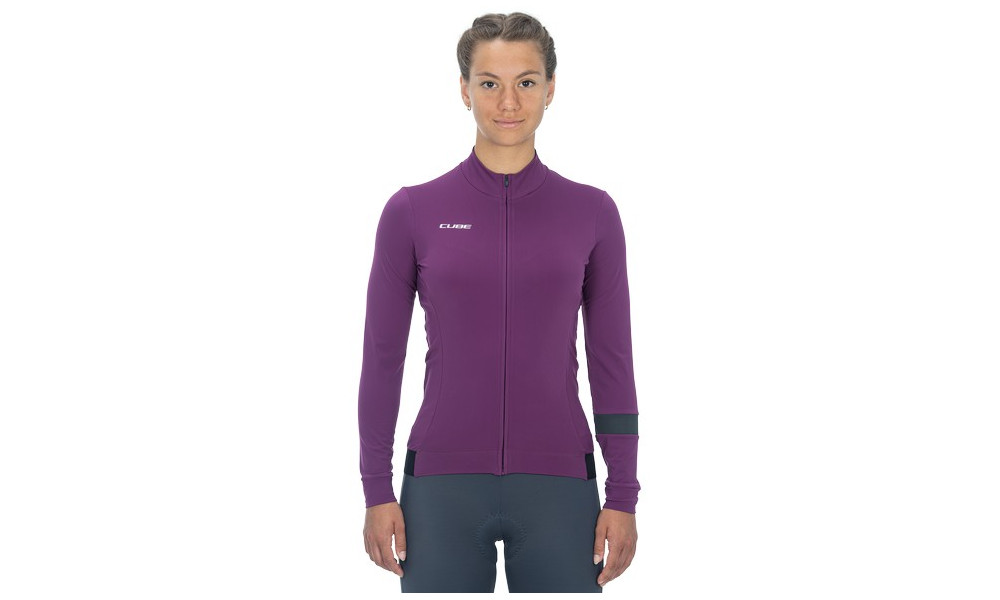 Dviratininko marškinėliai Cube Blackline WS L/S violet - 7