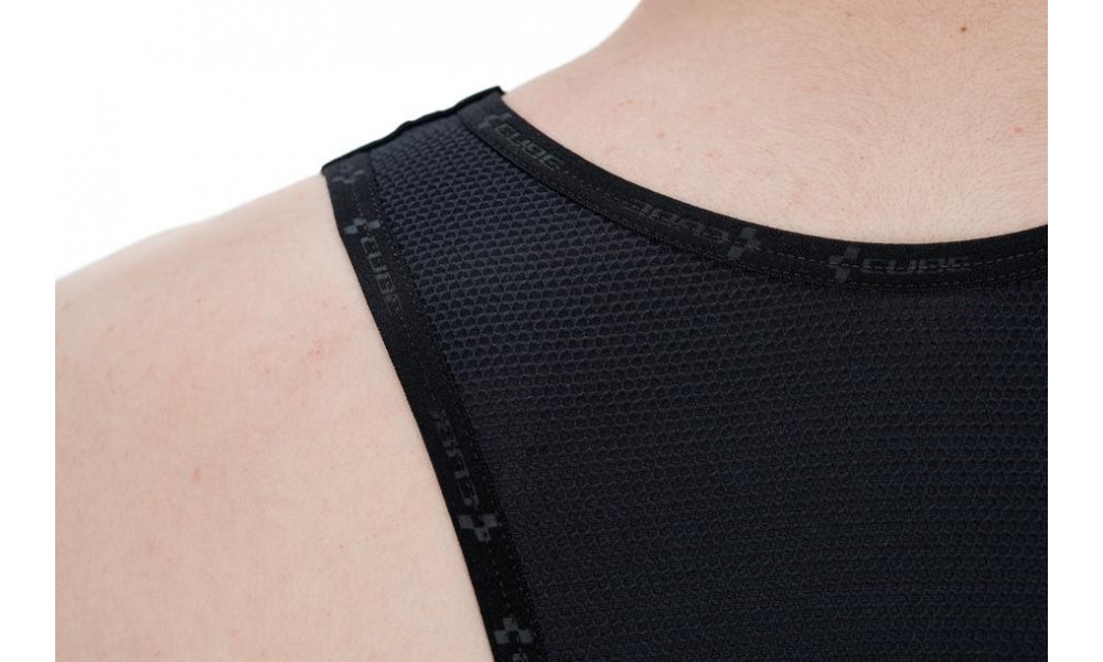 Dviratininko šortai su petnešomis Cube Teamline black'n'white - 2