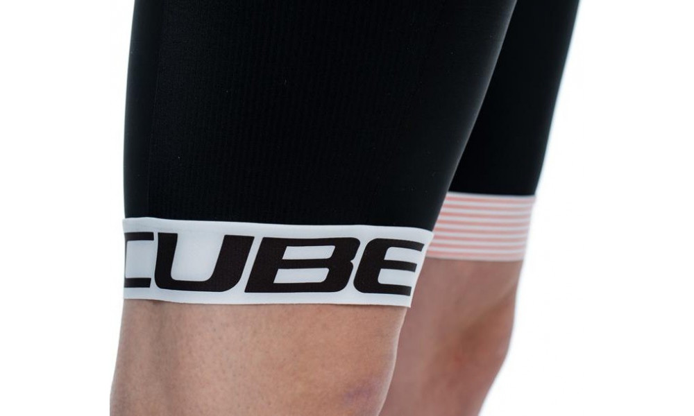 Dviratininko šortai su petnešomis Cube Teamline black'n'white - 3