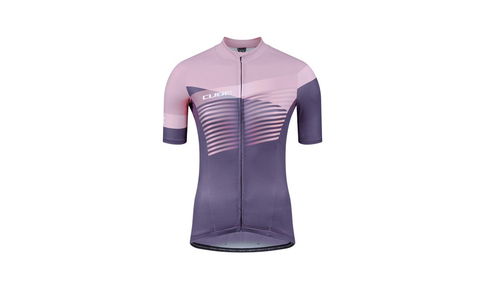 Dviratininko marškinėliai Cube Teamline WS S/S violet'n'rose - 1