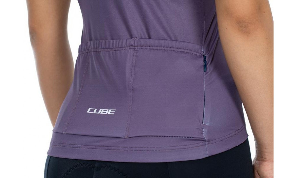 Dviratininko marškinėliai Cube Teamline WS S/S violet'n'rose - 2