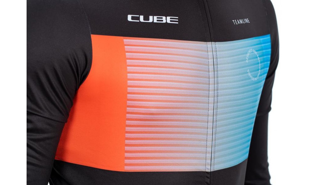 Dviratininko marškinėliai Cube Teamline L/S black'n'blue'n'red - 3