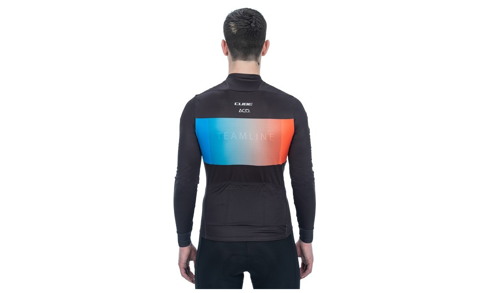 Dviratininko marškinėliai Cube Teamline L/S black'n'blue'n'red - 4
