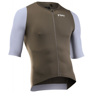 Dviratininko marškinėliai Northwave Extreme EVO S/S sand-ice grey