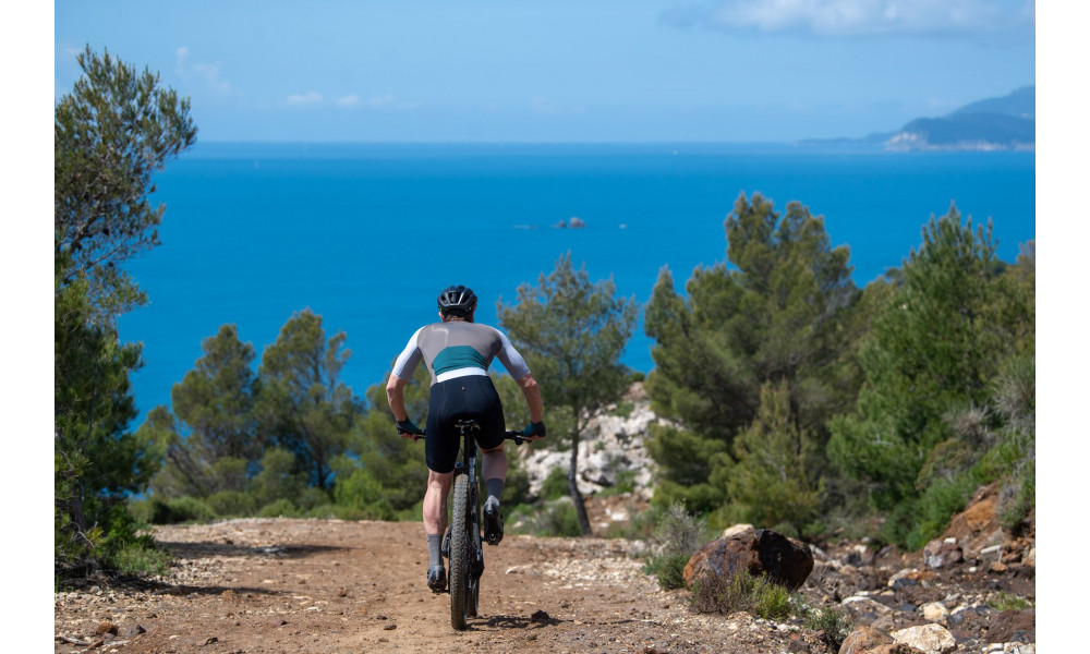 Dviratininko marškinėliai Northwave Extreme EVO S/S sand-ice grey - 3