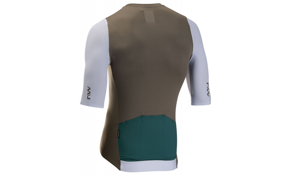 Dviratininko marškinėliai Northwave Extreme EVO S/S sand-ice grey - 6
