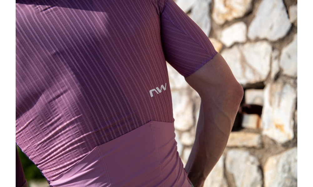 Dviratininko marškinėliai Northwave Extreme Ultralight S/S dusty malva - 4