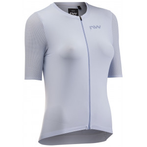 Dviratininko marškinėliai Northwave Extreme WMN S/S ice grey