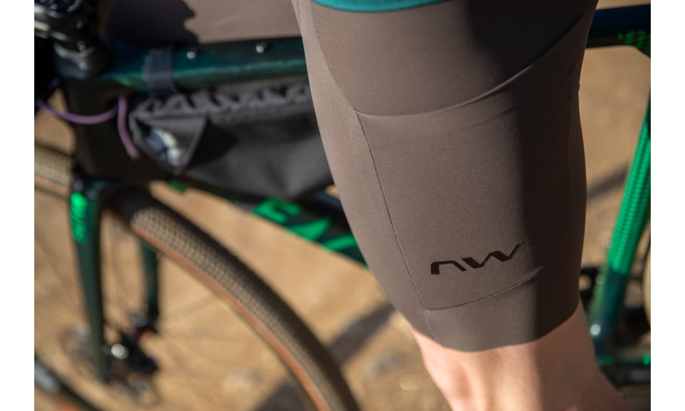 Šortai su petnešomis Northwave Extreme Pro 2 brown - 7