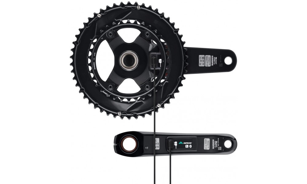 Priekinis žvaigždžių blokas su galios matuokliu INPEAK Twin2 Shimano Dura-Ace FC-R9200 50-34T - 9