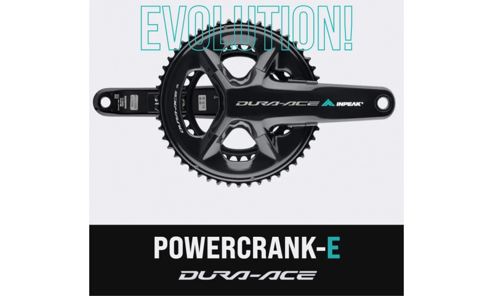 Priekinis žvaigždžių blokas su galios matuokliu INPEAK Twin2 Shimano Dura-Ace FC-R9200 52-36T - 2