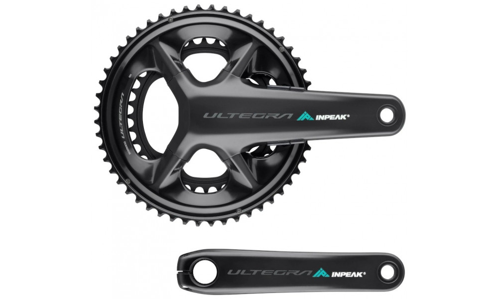 Priekinis žvaigždžių blokas su galios matuokliu INPEAK Twin2 Shimano Ultegra FC-R8100 52-36T - 1