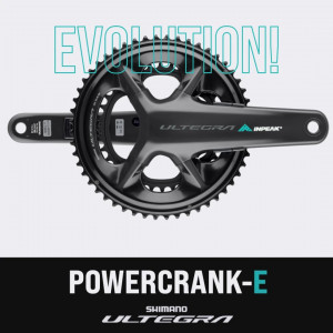 Priekinis žvaigždžių blokas su galios matuokliu INPEAK Twin2 Shimano Ultegra FC-R8100 52-36T