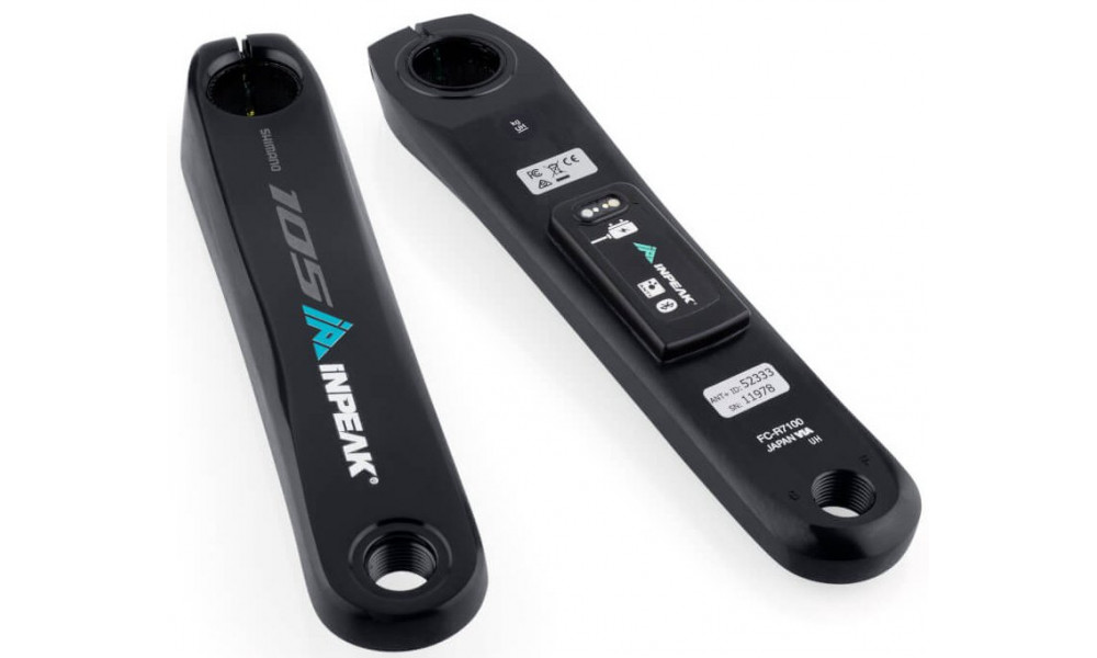 Švaistiklis su galios matuokliu INPEAK Powercrank-E Shimano 105 FC-R7100 - 5
