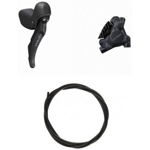 Diskiniai stabdžiai galiniai Shimano GRX ST-RX600 (R) + BR-RX410 (R) J-kit flat 2x11-speed