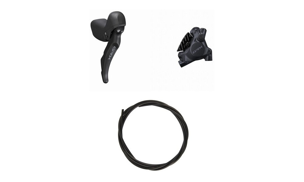 Diskiniai stabdžiai galiniai Shimano GRX ST-RX600 (R) + BR-RX410 (R) J-kit flat 2x11-speed 