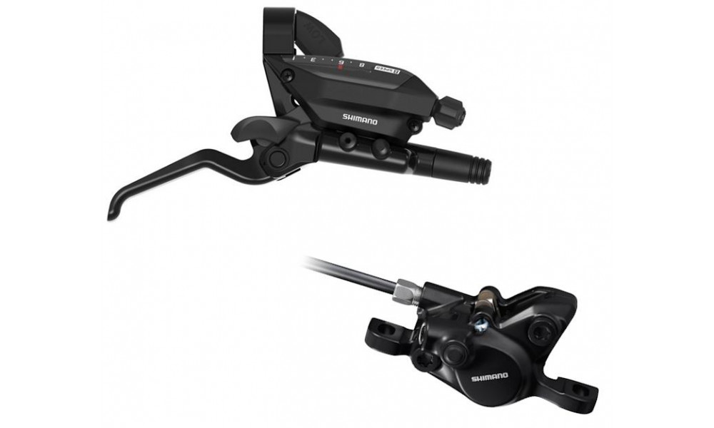 Diskiniai stabdžiai galiniai Shimano ST-EF515 (R) + BR-MT200 (R) J-Kit PM 