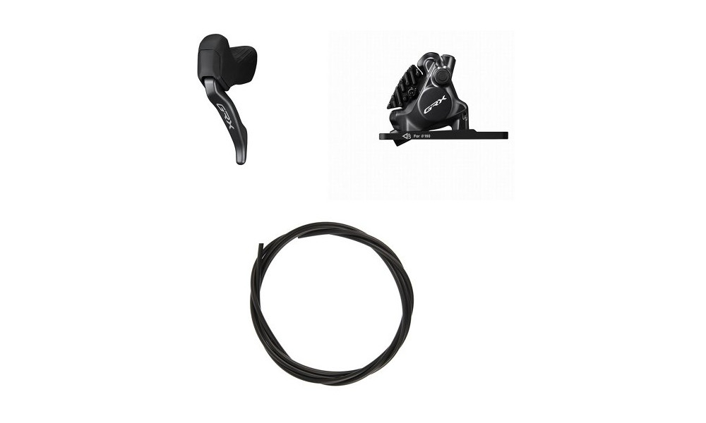 Diskiniai stabdžiai priekiniai Shimano GRX BL-RX825 (L) + BR-RX820 (F) J-Kit flat mount 
