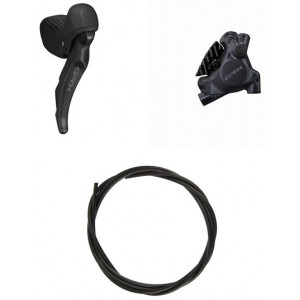 Diskiniai stabdžiai galiniai Shimano GRX ST-RX610 (R) + BR-RX410 (R) J-Kit flat 2x12-speed