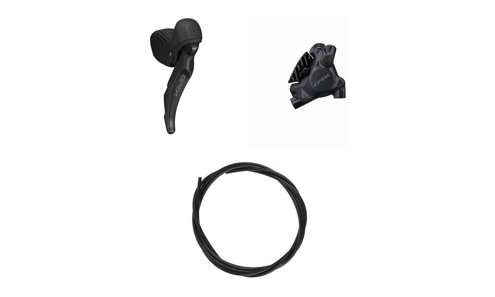 Diskiniai stabdžiai galiniai Shimano GRX ST-RX610 (R) + BR-RX410 (R) J-Kit flat 2x12-speed 