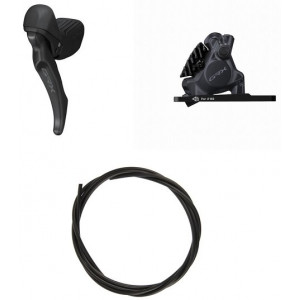 Diskiniai stabdžiai priekiniai Shimano GRX BL-RX610-L (L) + BR-RX410 (F) J-Kit flat 1x12-speed