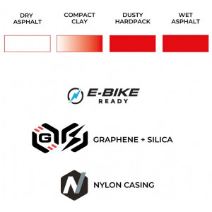 Padanga 20" Vittoria Lampo BMX 20x1.90 G2.0 Fold 20x1.90 / 48-406 black