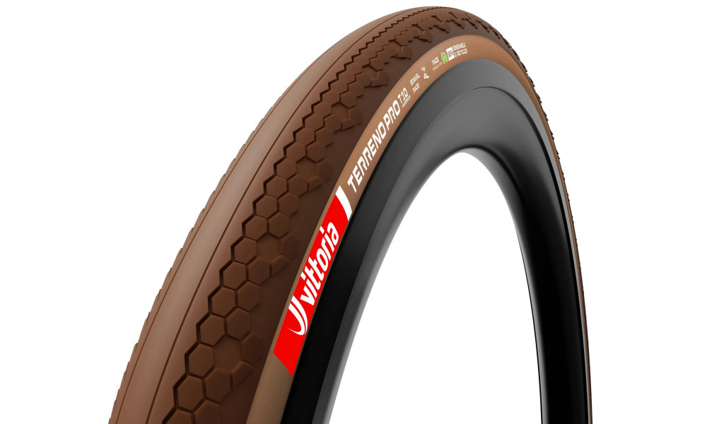 Padanga 28" Vittoria Terreno Pro T10 hardpack TLR Fold 700x35c / 35-622 natural - 1