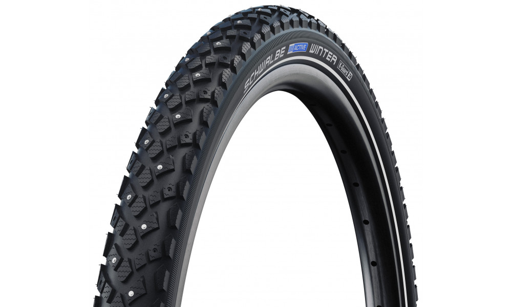 Padanga 26" Schwalbe Winter HS 396, Active Wired 47-559 / 26x1.75 Black-Reflex - 1