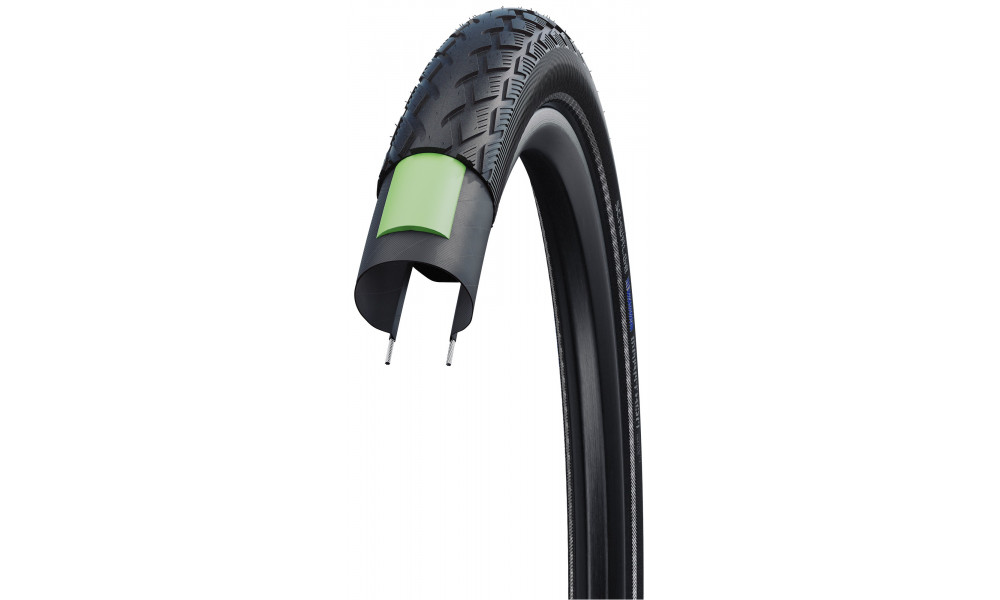 Padanga 28" Schwalbe Marathon HS 420, Perf Wired 32-622 Black-Reflex - 3