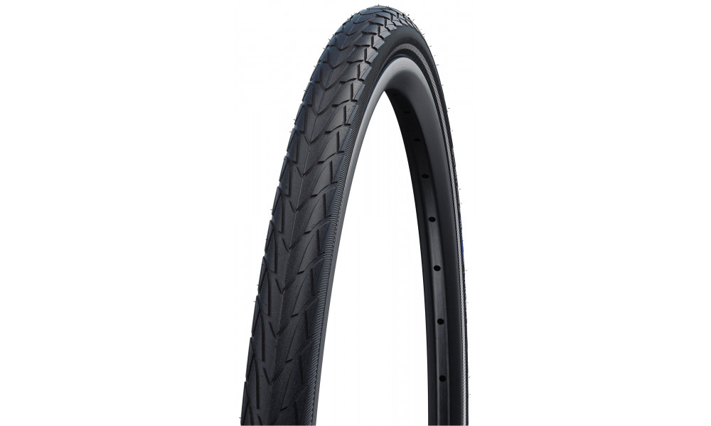 Padanga 28" Schwalbe Marathon Racer HS 429, Perf Wired 35-622 / 28x1.35 Black-Reflex - 1