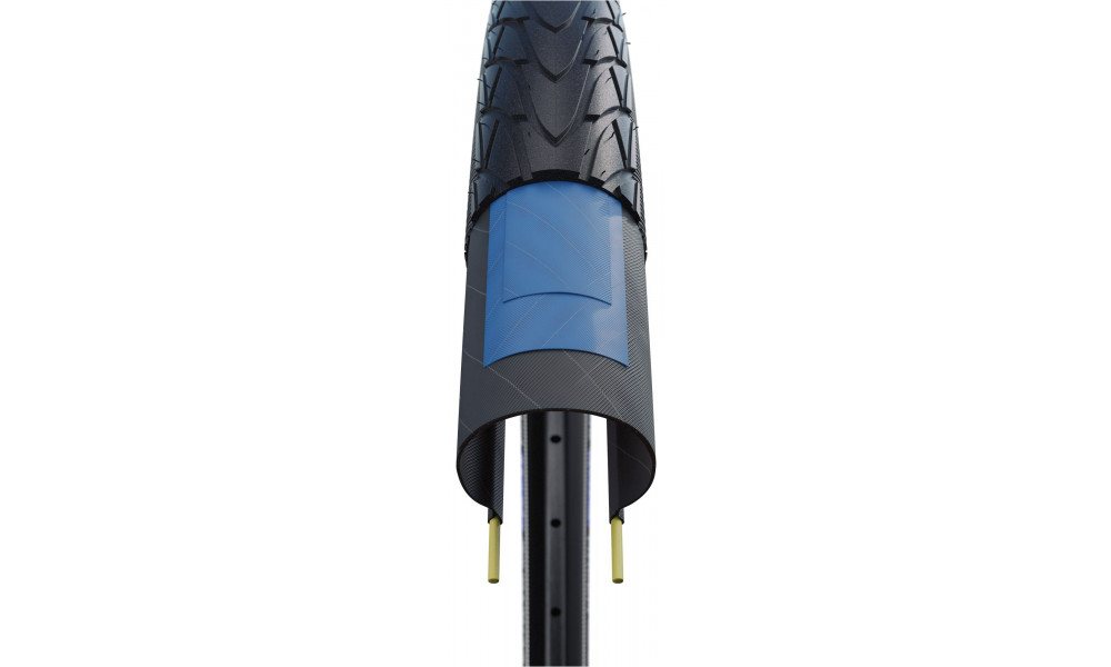 Padanga 28" Schwalbe Marathon Racer HS 429, Perf Wired 35-622 / 28x1.35 Black-Reflex - 4