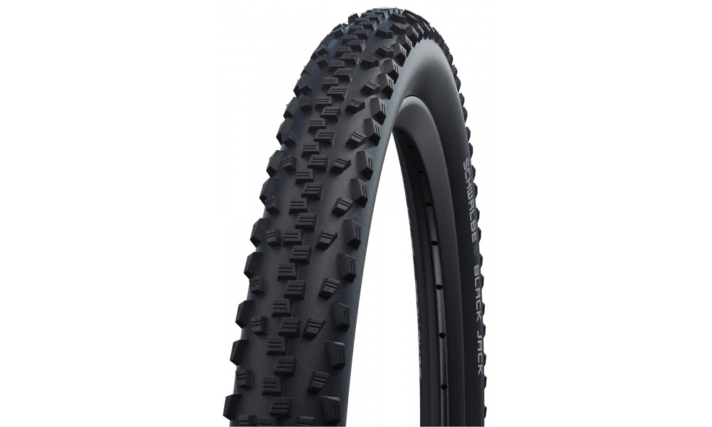 Padanga 26" Schwalbe Black Jack HS 407, Active Wired 54-559 / 26x2.10 Black - 1
