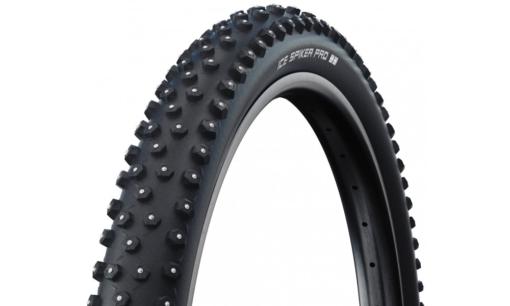 Padanga 27.5" Schwalbe Ice Spiker Pro HS 379 Perf Wired 57-584 / 27.5x2.25 Black - 1