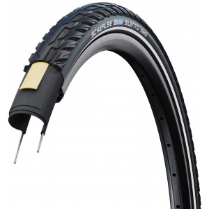 Padanga 28" Schwalbe Silento HS 421, Active Wired 42-622 / 28x1.60 Black-Reflex