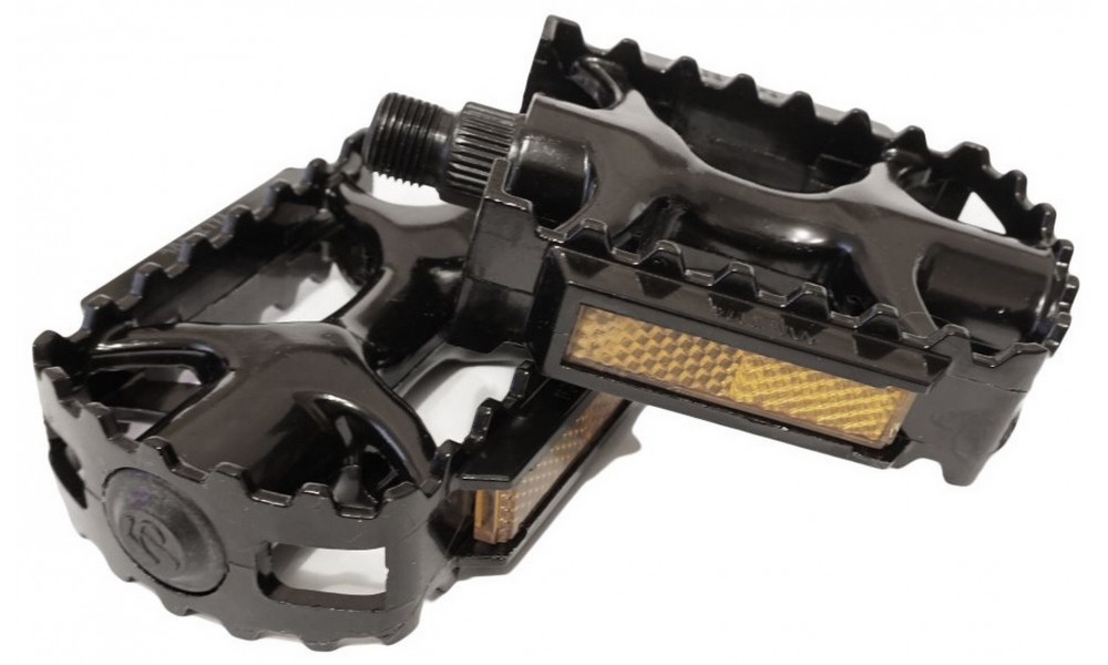 Pedalai Azimut MTB black Alu 9/16" su guoliais ir atšvaitais (1003) - 3