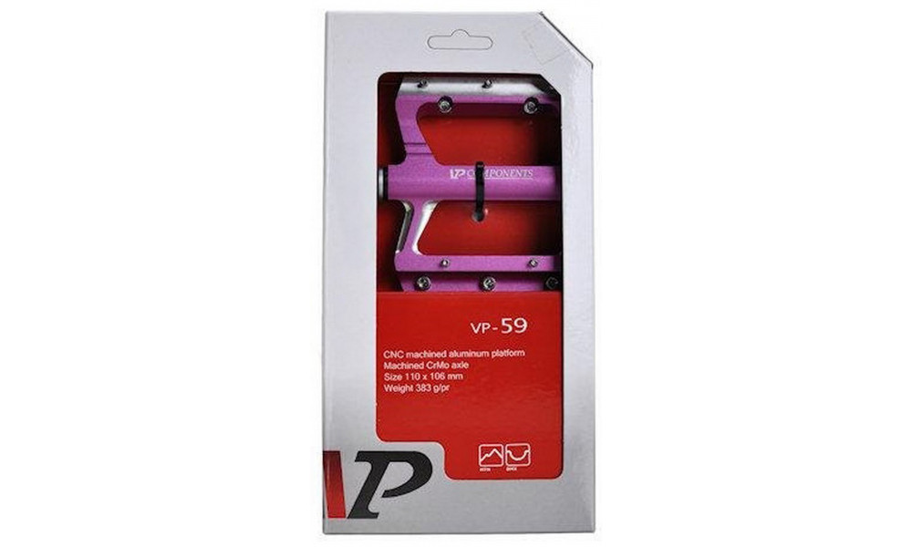 Pedalai VP-59 Alu axle CR-MO magenta - 2
