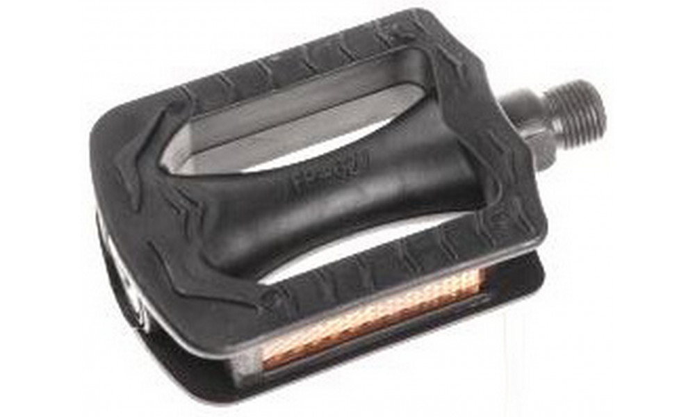 Pedalai Azimut vaikiški Flat plastic 9/16" su guoliais ir atšvaitais (1007w) - 1