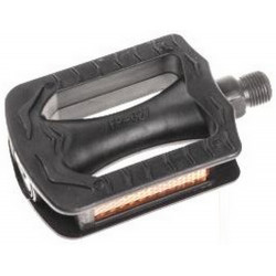 Pedalai Azimut vaikiški Flat plastic 9/16" su guoliais ir atšvaitais (1007w)