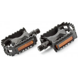 Pedalai vaikiški grip plastic 9/16" su guoliais ir atšvaitais (1027)