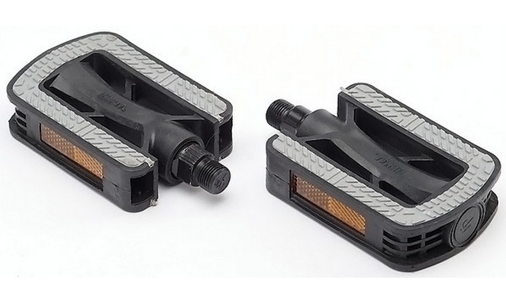 Pedalai Azimut City Antislip plastikiniai 9/16" su guoliais ir atšvaitais (1013) - 2