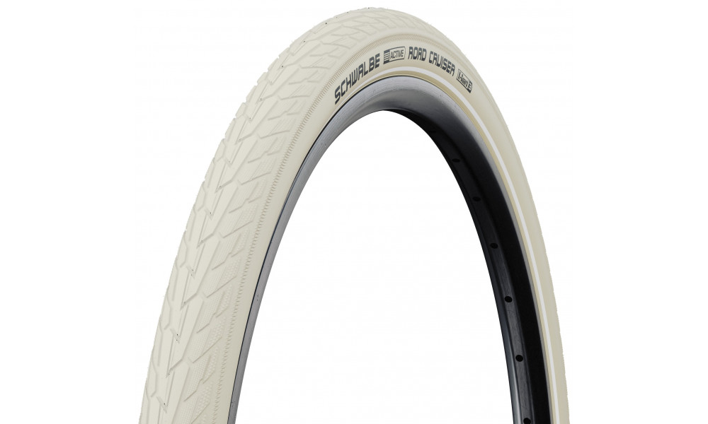 Padanga 28" Schwalbe Road Cruiser HS 484, Active Wired 42-622 / 28x1.60 Creme-Reflex 