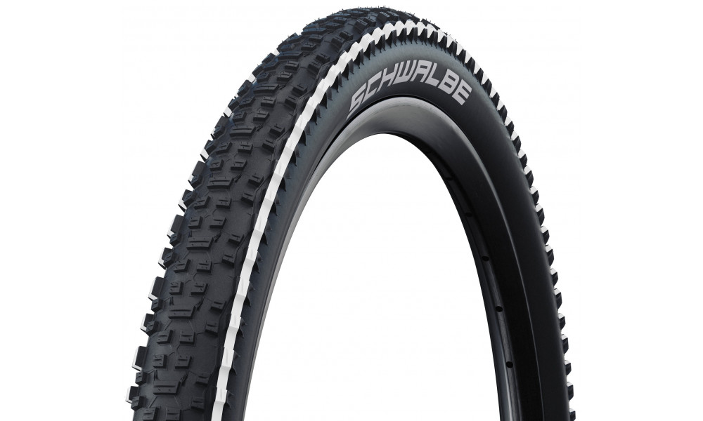Padanga 26" Schwalbe Rapid Rob HS 425 Active Wired 57-559 / 26x2.25 White Stripes 