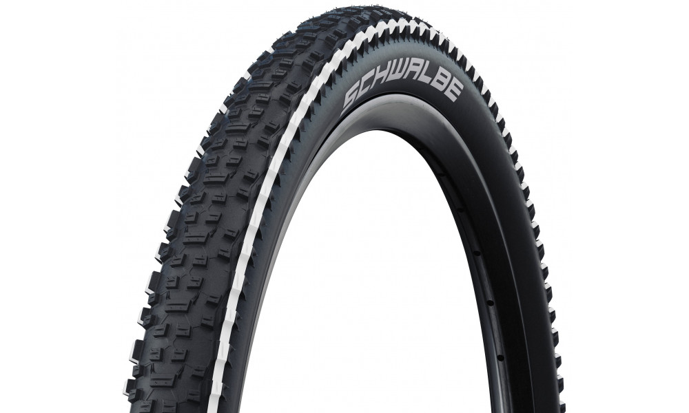 Padanga 29" Schwalbe Rapid Rob HS 425 Active Wired 57-622 / 29x2.25 White Stripes 