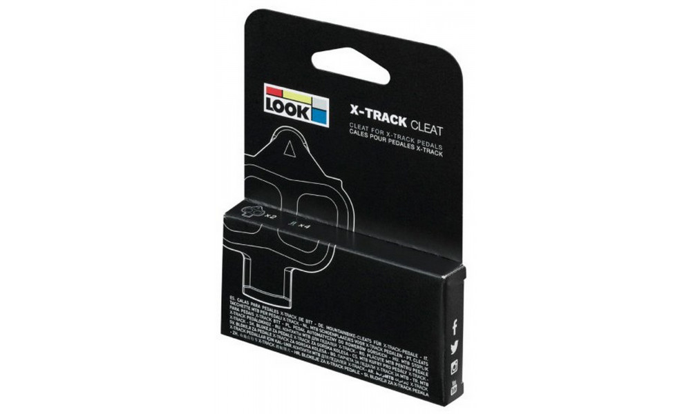 Plokštelės pedalams Look X-Track grey - 2