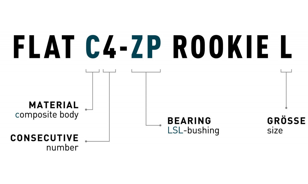 Pedalai ACID Flat C4-ZP Rookie L plastic - 2
